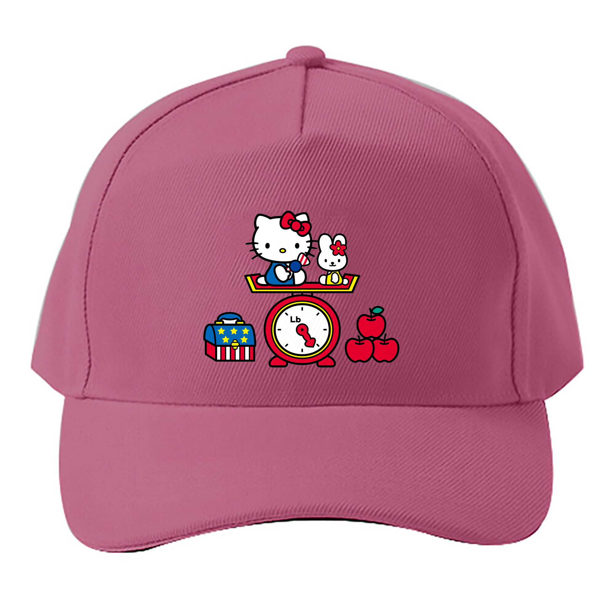 （画像用） Hello Kitty ハローキティ ベースボールキャップ 綿100％ 男女兼用 帽子 スポーツ
